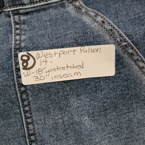 Westport Blue Denim Pull-On Pants - Picture 2 of 6
